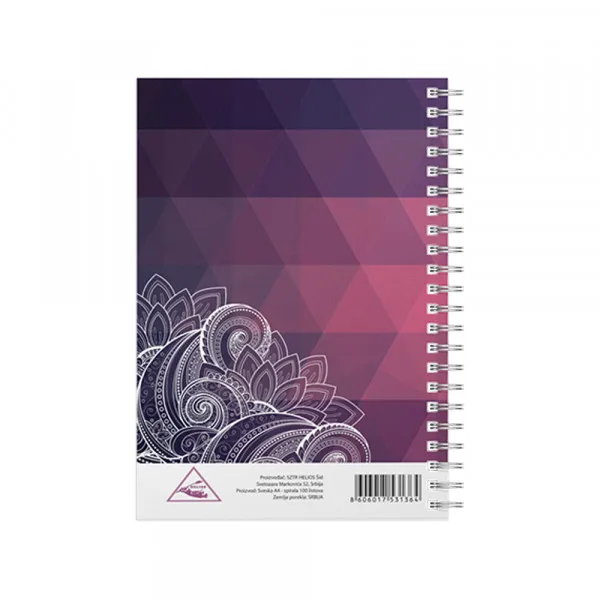 Helios Sveska A4 Mandala spirala sk 100l (HL) Slika 8