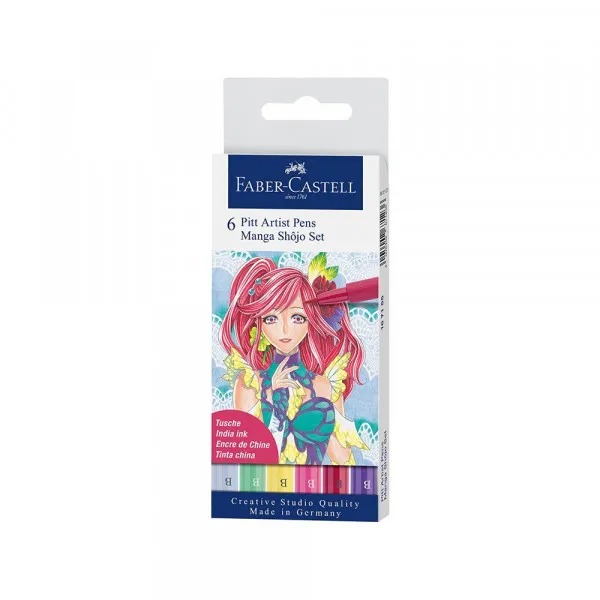 Pitt Art set Faber Castell Manga 1/6 167155 Slika 1