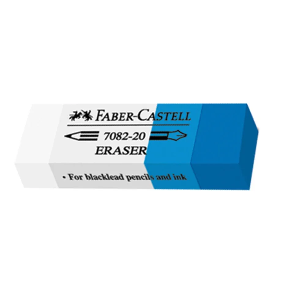 Gumica Faber Castell  belo-plava za mastilo (1/20) 01719