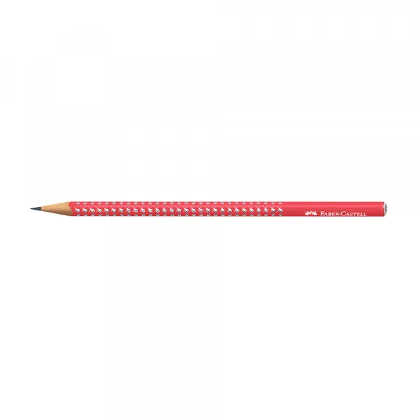 Faber Castell Grafitna olovka Faber Castel GRIP HB Sparkle candy cane red 118240 Slika 1