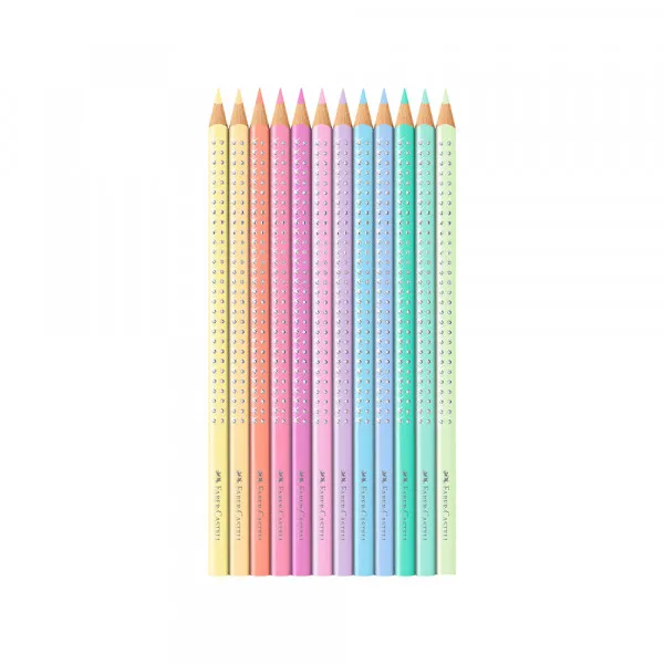 Drvene bojice Faber Castell Grip Sparkle pastel metalna kutija 1/12 201910 Slika 2