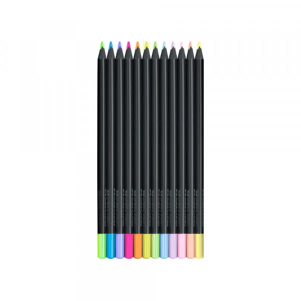 Drvene bojice Faber Castell Black Edition 1/12 pastel+neon 116410 Slika 2