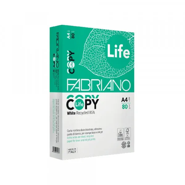 Fotokopir papir A4 80gr Fabriano Copy Life reciklirani 85% Slika 1