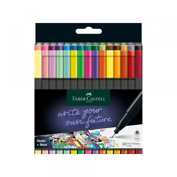 Faber Castell Lajner 0.4 FaberCastell 1/30 151630 pastel+neon Slika 1