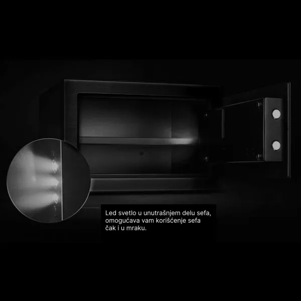 Diplomat Sef DIPLOMAT Combi 5 EL Titanium black Slika 2