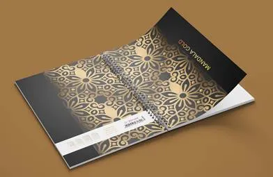 Helios Sveska A4 Mandala gold spirala dikto 100l (HL) Slika 1