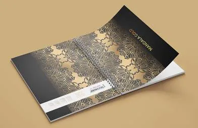 Helios Sveska A5 Mandala gold spirala sk 100l (HL) Slika 3