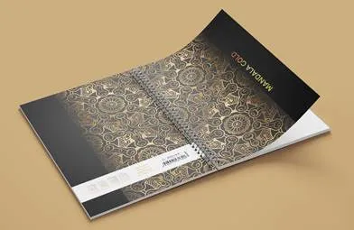 Helios Sveska A4 Mandala gold spirala dikto 100l (HL) Slika 4