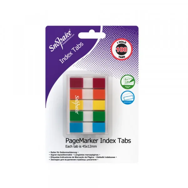 Page Marker Snopake Index Tab 45 x 12mm, mix 100 kom Slika 1