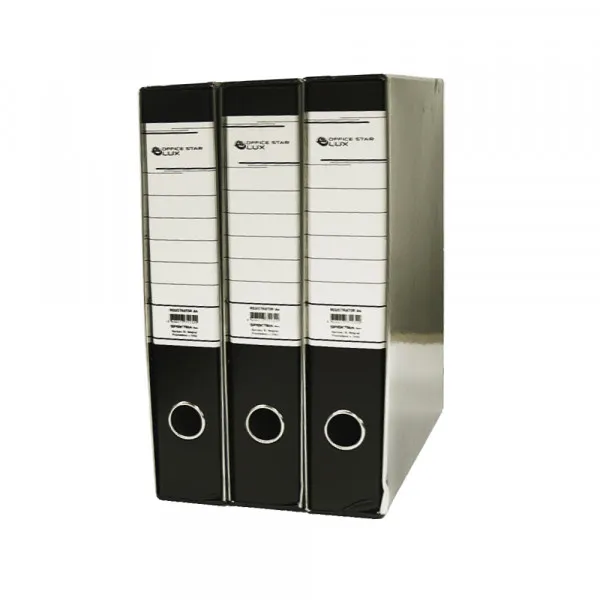 Mark Registratori Registrator A4 sa metalnim ojačanjem plastificiran crni uski Slika 1