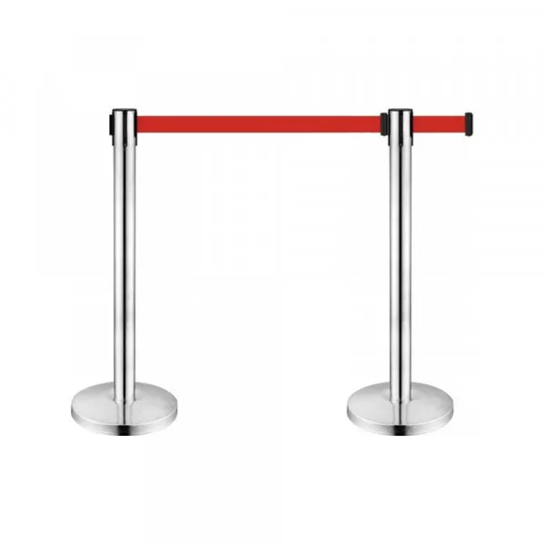 Ari Metal Stub barijera AM 7520 hrom, 90cm sa trakom 2,5m Slika 2
