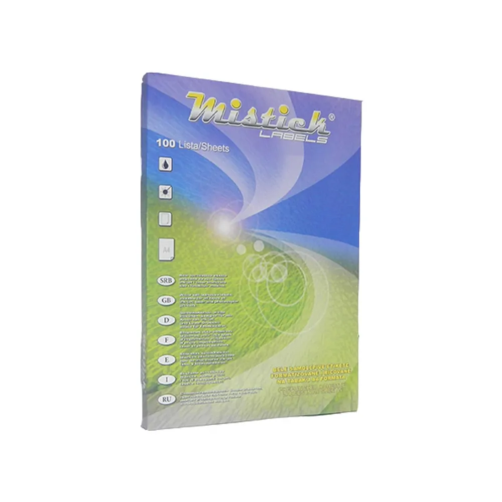 Nalepnice Mistick/White A4/40 48,5x25,4 Slika 1