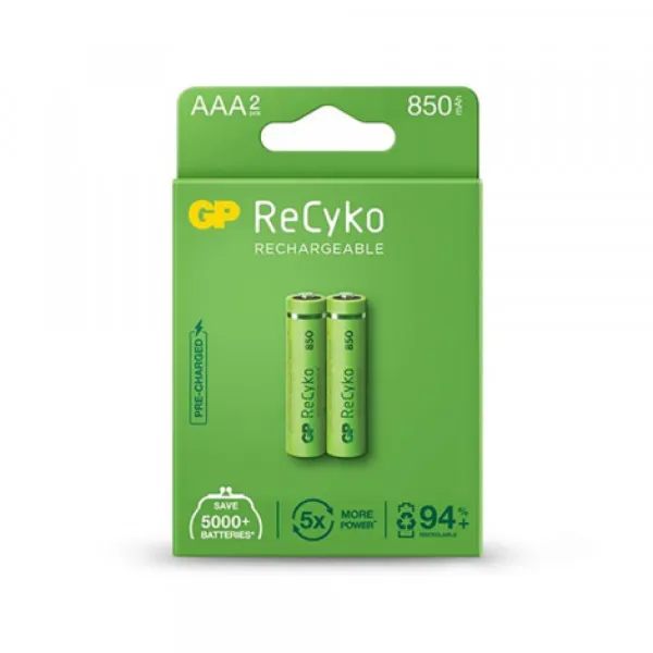 Gp Baterija GP ReCyko punjiva LR3 85AAAHCE 1.2V 850mAh - 2 kom Slika 1