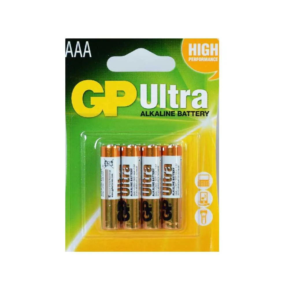 Gp Baterija GP ultra alkalna LR03 AAA 4kom - Image 1