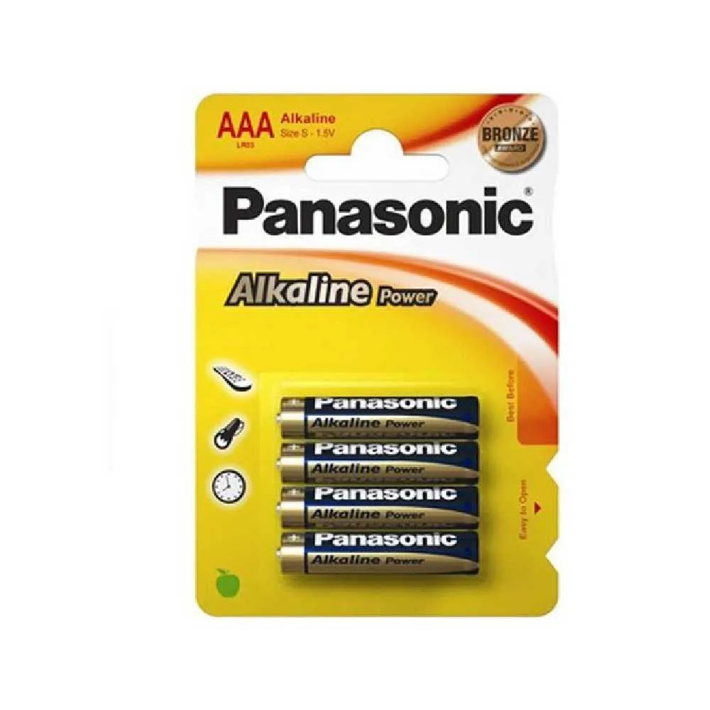 Baterija Panasonic alkalna AAA LR3 1.5V 1/4 039334- Slika 1