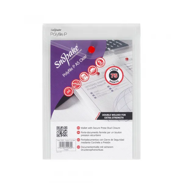 Fascikla pismo (uspravna) A5  Snopake Superline Clear Slika 1