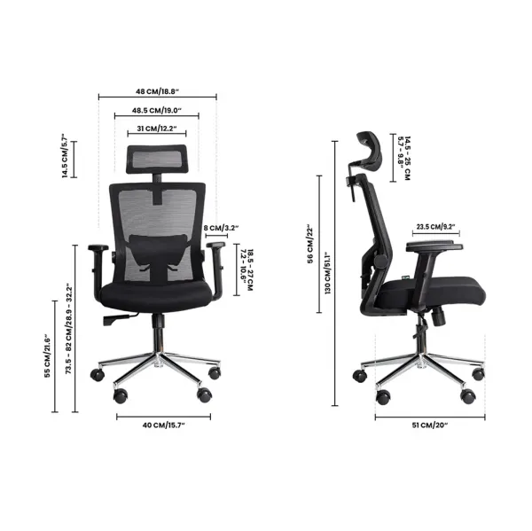 Ergonomska kancelarijska stolica UGD Vista D94 Slika 2