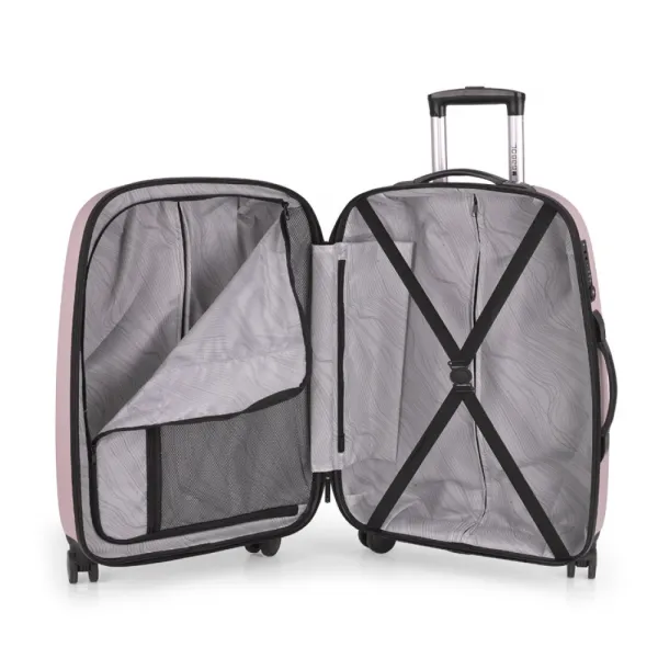 Kofer srednji Gabol 48x67x27 cm ABS 70l-3,7 kg Paradisl pastelno rozi Slika 7