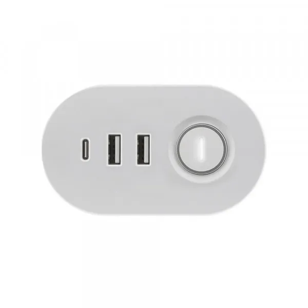 Olympia Produžni kabl SL3000 3 utičnice, 1,5m USB A/C, beli Slika 4