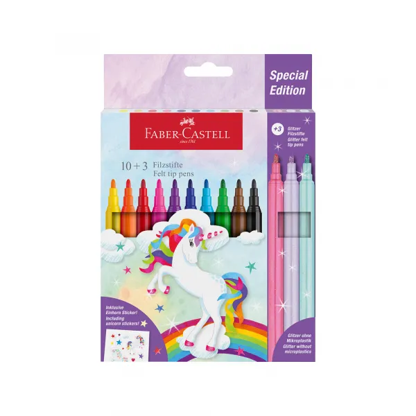 Flomaster školski Faber Castell Unicorn 1/10+3 554213 Slika 1