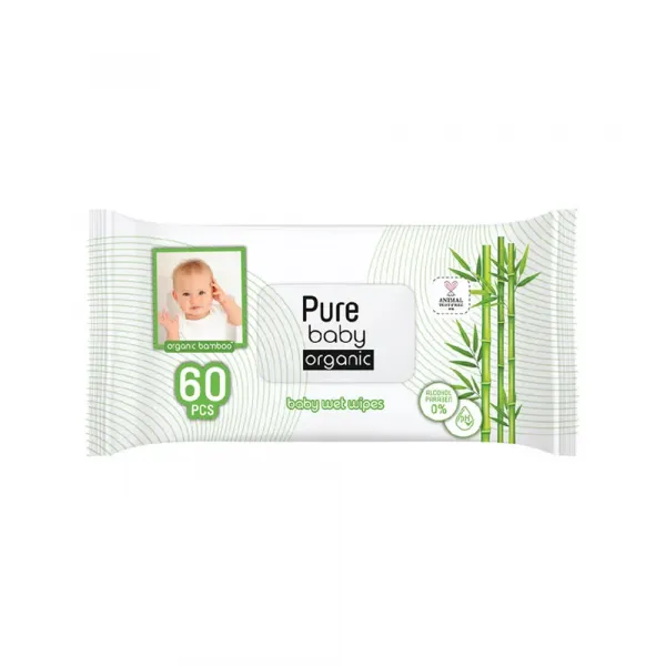 Hemija Maramice vlažne Pure Organic 60/1 Slika 1