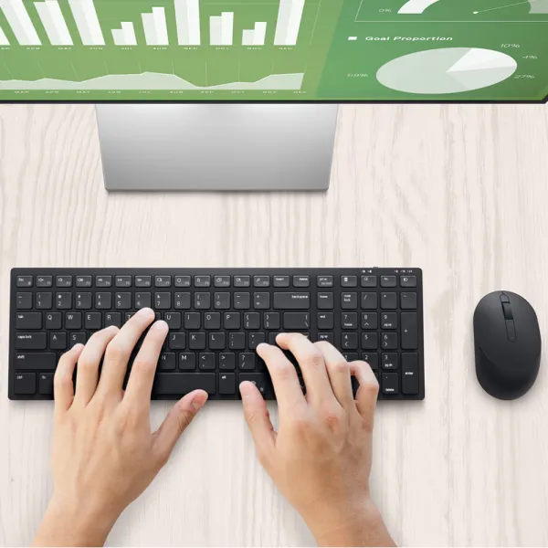 Tastatura + miš DELL KM555 Pro Compact Silent US Slika 5