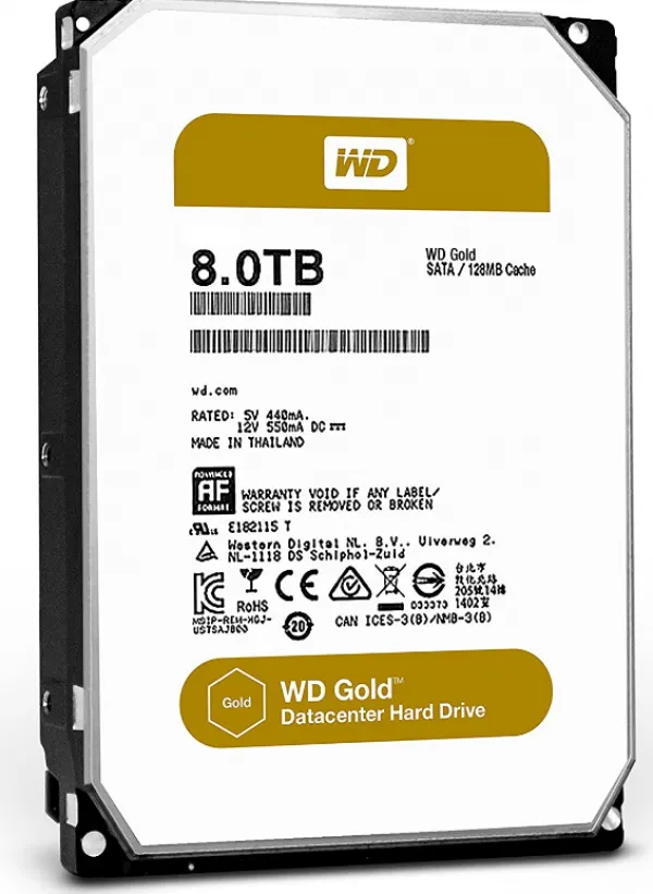 HDD WD 8TB WD8004FRYZ 3.5 7200 256M 24x7 Gold Slika 1