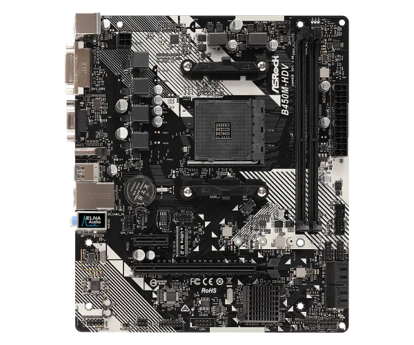 ASRock MB AM4 AsRock B450M-HDV R4.0 90-MXB9N0-A0UAYZ Slika 6