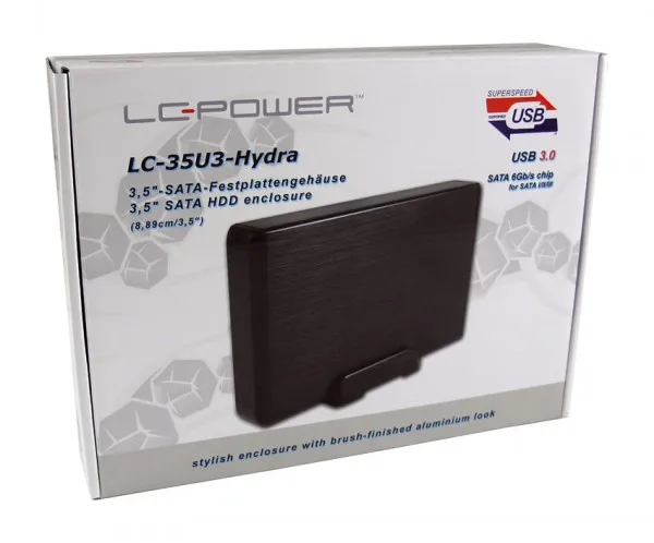 HDD Rack LC Power 3.5" LC-35U3-Hydra SATA HDD/SSD USB3.0, crni Slika 4