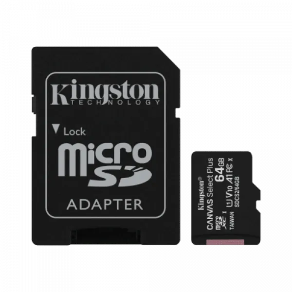 Micro SD Kingston 64GB Canvas Select Plus SDCS2/64GB +adapter Class10 Slika 2