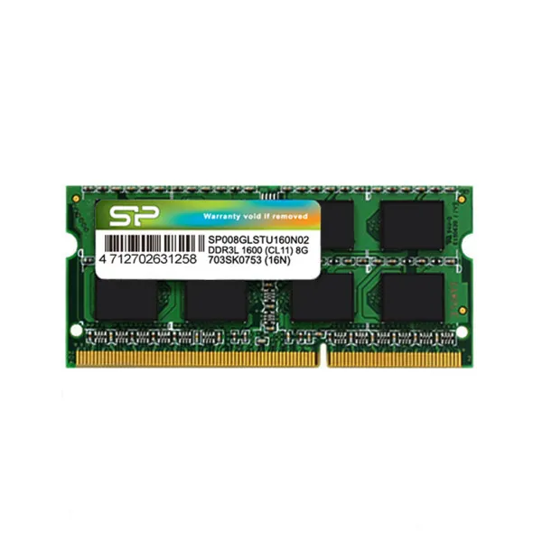 SILICON POWER RAM SODIMM DDR3L 8GB 1600MHz Silicon Power SP008GLSTU160N02 Slika 1