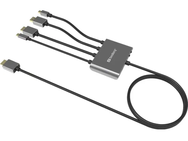 Kabl-display HUB Sandberg All-In-One USB C/DP/m DP/HDMI - HDMI 2m 509-21 Slika 2