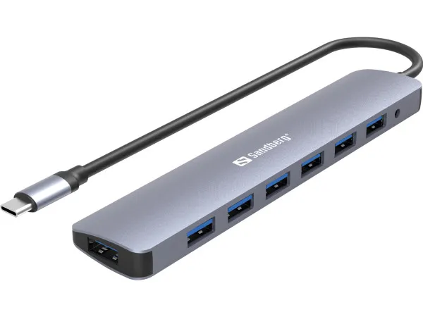 USB HUB 7 port Sandberg USB C - USB 3.0 136-40 Slika 1