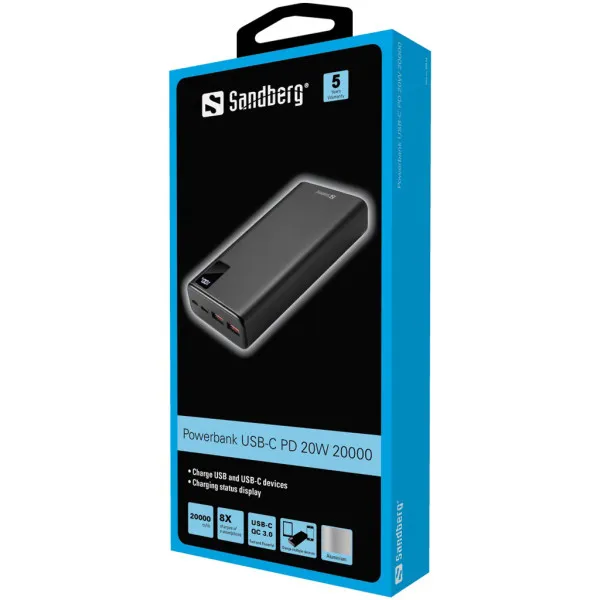 Powerbank Sandberg USB-C 420-59 20000mAh 20W Slika 2