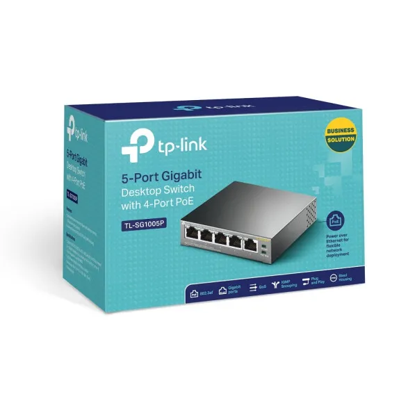 TP-Link LAN Switch TP-LINK TL-SG1005P 10/100/1000 5port (4 PoE) Slika 1
