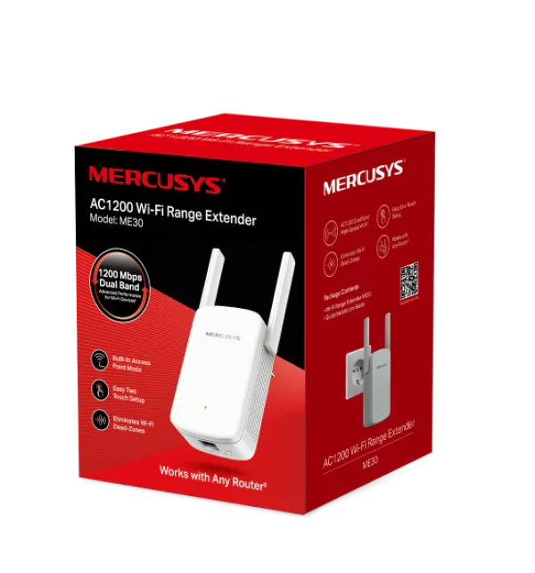 LAN Router Mercusys ME30 AC1200 Wi-Fi RangeExtender Slika 2
