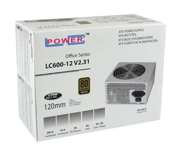 Napajanje LC Power LC600-12 80Plus Bronze, APFC v2.31 12cm Fan Slika 1