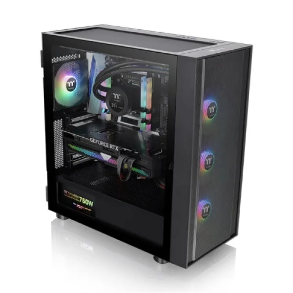 Kućište Thermaltake H570 TG ARGB x3 Fan/Black/Glass/CA-1T9-00M1WN-01 Slika 2