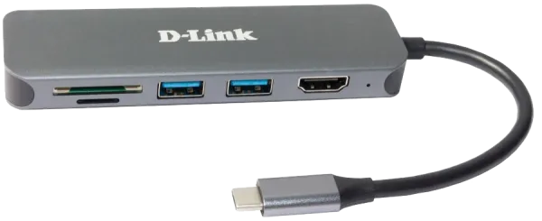 Docking D-Link DUB-2327 6in1 USB-C - HDMI/USB3.0x2/CR/PD Slika 2