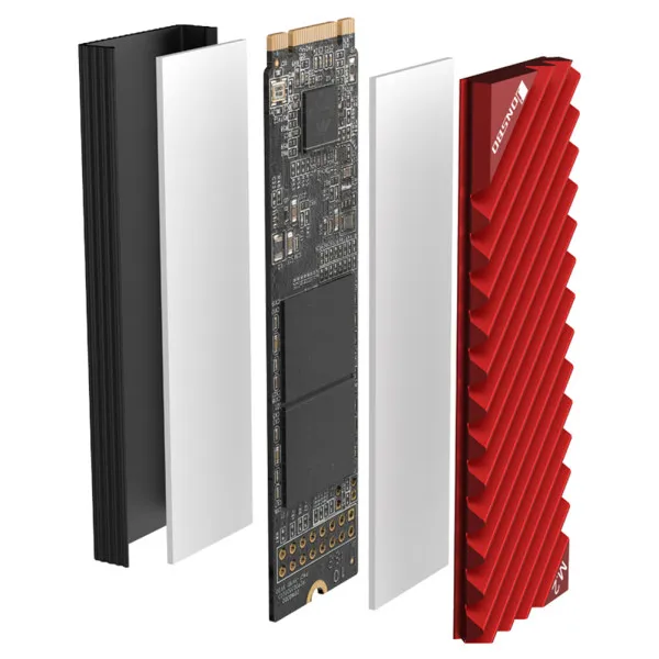 SSD M.2 Hladnjak Jonsbo M.2-3 NVMe RED, M.2-3 RED Slika 1