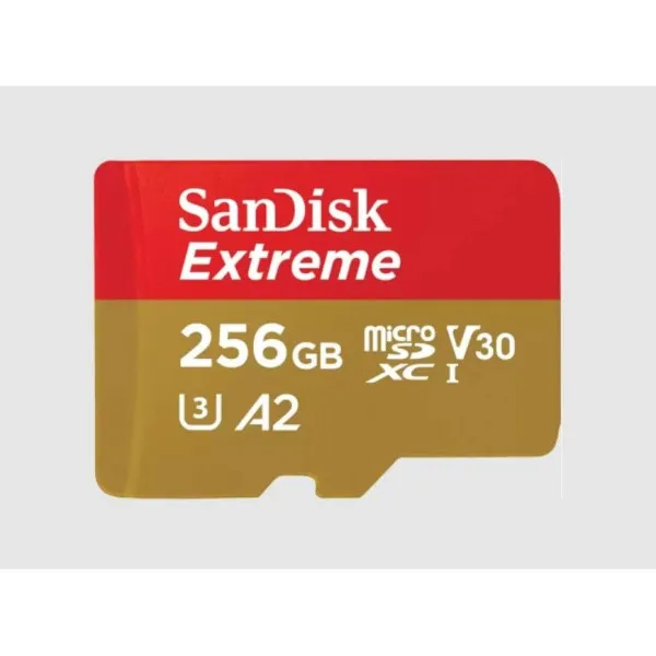 Sandisk MicroSDXC SanDisk 256GB Extreme, SDSQXAV-256G-GN6MA + adapter Slika 1