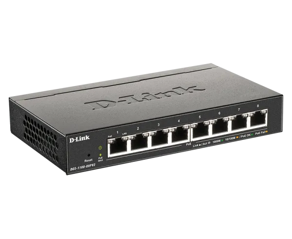 LAN Switch D-Link DGS-1100-08PV2 10/100/1000 8port PoE Smart Slika 2