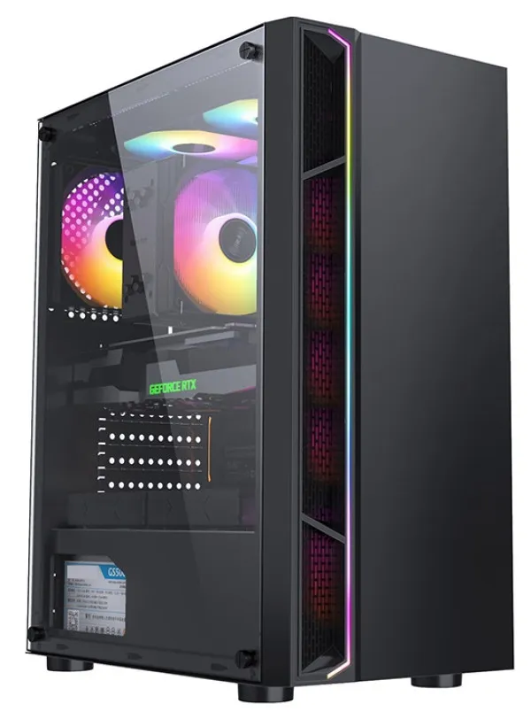 Kućište Raptor Vertos RGB/Black/Window/Bez Napajanja Slika 1