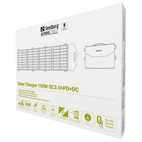 Solarni panel punjač Sandberg 420-81 100W QC3.0/PD/DC Slika 6