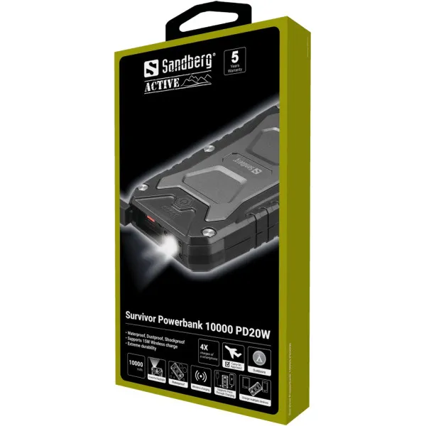 Powerbank Sandberg Survivor 420-91 10000mAh 20W PD Slika 7