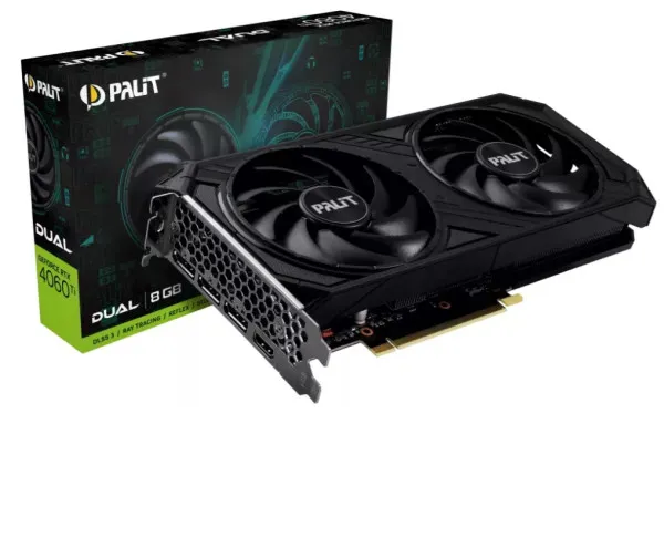 PALIT SVGA Palit Geforce RTX4060Ti Dual 8GB GDDR6 128bit, NE6406T019P1-1060D Slika 1