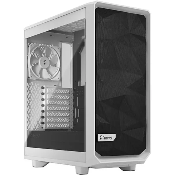 Kućište Fractal Design Meshify 2 Compact Lite White TG clear, FD-C-MEL2C-04 Slika 1