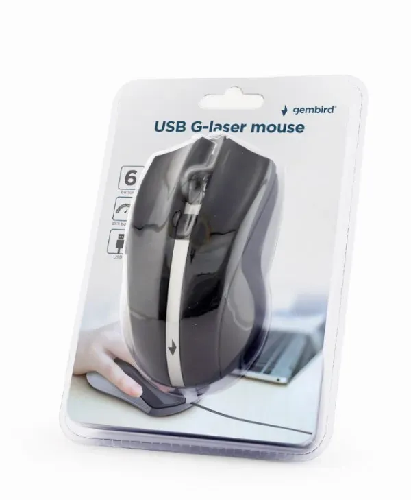 Miš Gembird MUS-GU-02 USB crni Slika 3