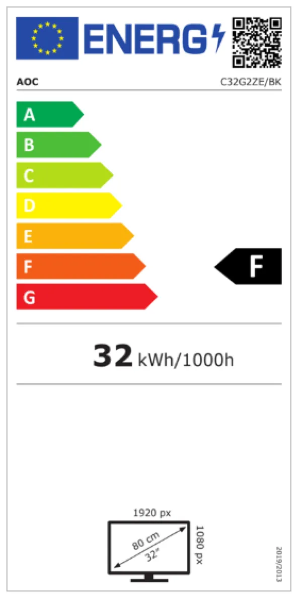 Monitor 31.5" AOC C32G2ZE/BK VA 1920x1080/240Hz/1ms/2xHDMI/DP/FreeSync Slika 7