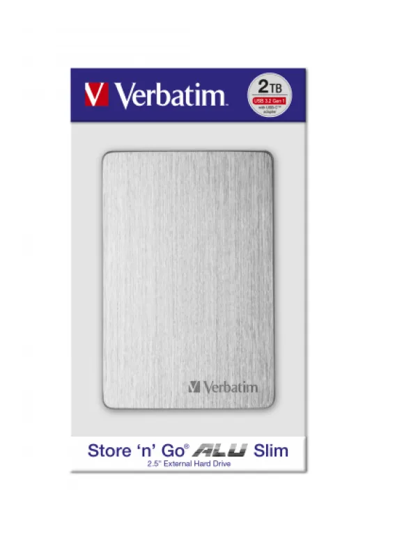 HDD E2.5" Verbatim 2TB USB 3.2 Store'n'Go 53666, Silver Slika 5